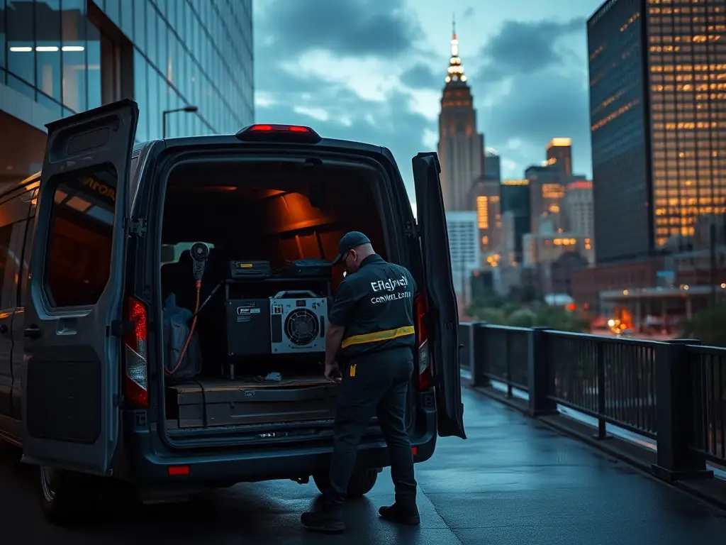 A technician is quickly dispatched to a client's location, showcasing Network Cabling Atlanta's commitment to fast and efficient service.