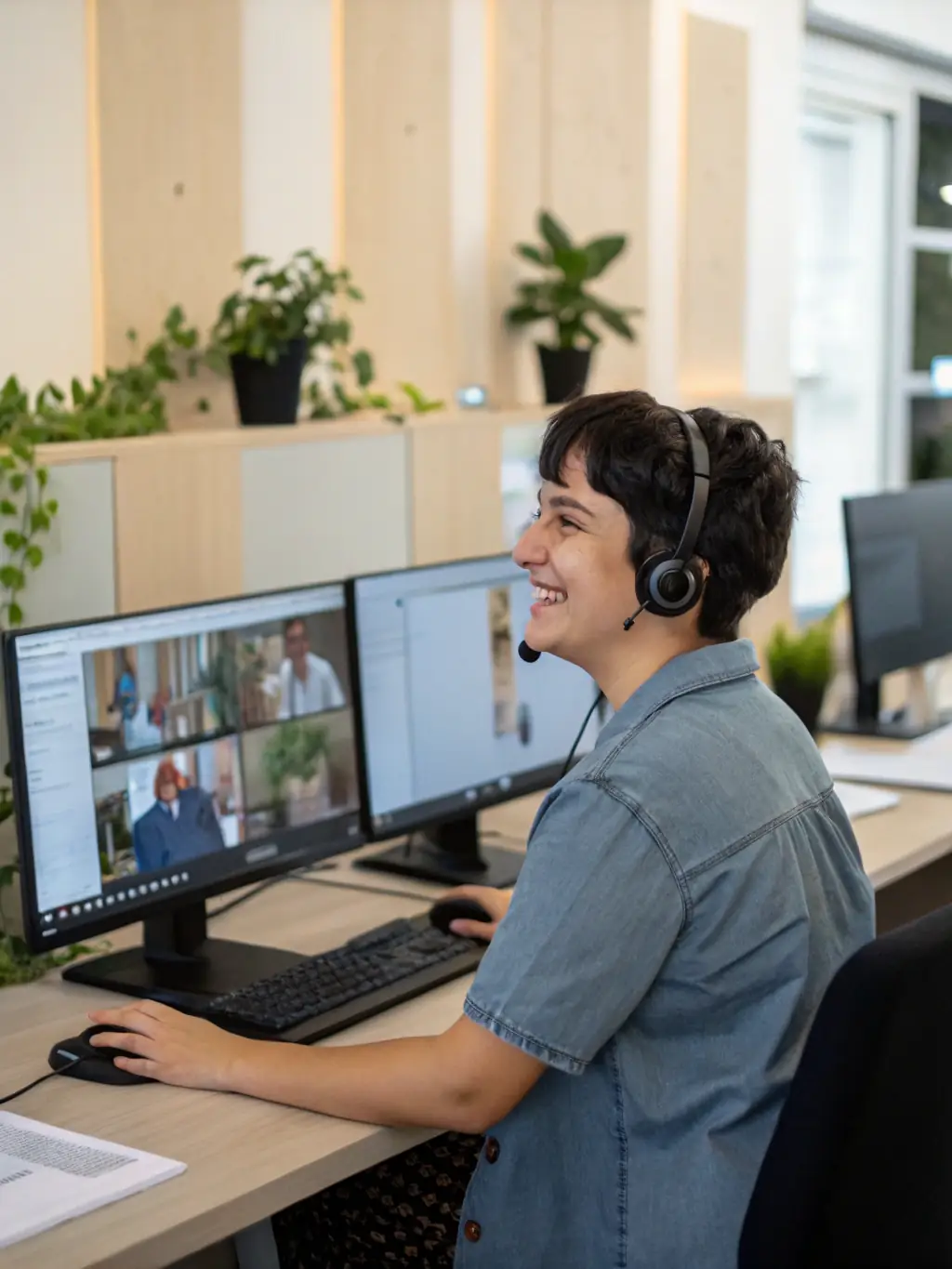 A support team member assisting a medical professional with a network issue remotely, highlighting the responsiveness of the support services.